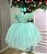 Vestido Infantil Verde Menta Com Renda Casamentos Festas Angelie - Imagem 1