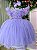 Vestido Infantil Lilas Com Renda Casamentos Festas Angelie - Imagem 7