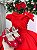 Vestido Infantil Festa Luxo Vermelho Ravena - Imagem 4