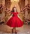 Vestido Infantil Festa Luxo Vermelho Ravena - Imagem 1