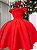Vestido Infantil Festa Luxo Vermelho Ravena - Imagem 7