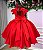 Vestido Infantil Festa Luxo Vermelho Ravena - Imagem 5