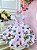 Vestido Infantil Jardim das Borboletas Rosa Luxo Cinto - Imagem 11