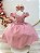 Vestido Infantil Rose Busto Renda Festas - Imagem 1