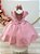 Vestido Infantil Rose Busto Renda Festas - Imagem 4