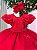 Vestido Jardim Encantado Vermelho Festa Infantil - Imagem 2