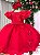 Vestido Jardim Encantado Vermelho Festa Infantil - Imagem 5