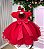 Vestido Jardim Encantado Vermelho Festa Infantil - Imagem 4