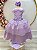 Fantasia Infantil Princesa Rapunzel Glitter Com Luvas - Imagem 1