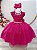 Vestido Infantil Pink com Pérolas Saia Glitter Daminhas - Imagem 7