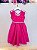 Vestido Infantil Pink com Pérolas Saia Glitter Daminhas - Imagem 5