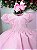 Vestido Rosa Bebe Jardim Encantado Festa Infantil - Imagem 6