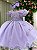 Vestido Lilas Jardim Encantado Festa Infantil - Imagem 5