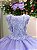 Vestido Jardim das Borboletas Lilas Festa Luxo Viviane - Imagem 6