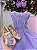 Vestido Jardim das Borboletas Lilas Festa Luxo Viviane - Imagem 3