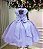 Vestido Jardim das Borboletas Lilas Festa Luxo Viviane - Imagem 5