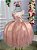 Vestido Rose Juvenil Helena Festa Infantil Luxo - Imagem 6