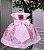 Vestido Jardim Encantado Rosa Chiclete Festa Infantil Marcelina - Imagem 4