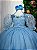Vestido Azul Bebe Longo Juvenil Festa Luxo Casamento Eva - Imagem 7