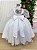 Vestido Branco Longo Juvenil Festa Luxo Casamento Eva - Imagem 5