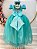 Vestido Infantil Longo Verde Com Pérolas e Strass Daminhas - Imagem 5