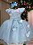Vestido Jardim Encantado Azul Bebe Festa Infantil Maite - Imagem 6