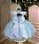 Vestido Jardim Encantado Azul Bebe Festa Infantil Maite - Imagem 4
