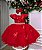 Vestido Jardim Encantado Vermelho Infantil Festa Maite - Imagem 6