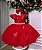 Vestido Jardim Encantado Vermelho Infantil Festa Maite - Imagem 1