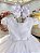Vestido Infantil Branco Luxo com Pérolas Daminhas Festas - Imagem 2
