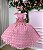 Vestido Rose Infantil Festa Luxo Poa Penelope - Imagem 7