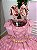 Vestido Rose Infantil Festa Luxo Poa Penelope - Imagem 3