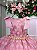 Vestido Rose Infantil Festa Luxo Poa Penelope - Imagem 6