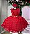 Vestido Vermelho Infantil Festa Luxo Poa Penelope - Imagem 7