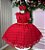Vestido Vermelho Infantil Festa Luxo Poa Penelope - Imagem 2