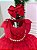 Vestido Vermelho Infantil Festa Luxo Poa Penelope - Imagem 6