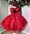 Vestido Vermelho Infantil Festa Luxo Poa Penelope - Imagem 5