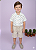 Conjunto Infantil Menino Shorts Linho Camisa Off - Imagem 1