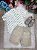 Conjunto Infantil Menino Shorts Linho Camisa Off - Imagem 6