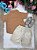 Conjunto Infantil Menino Shorts Linho Camisa Marrom - Imagem 3