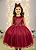 Vestido Marsala Juvenil Helena Festa Infantil Luxo - Imagem 1