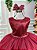Vestido Marsala Juvenil Helena Festa Infantil Luxo - Imagem 5