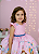 Vestido Infantil Rosa Circo Com Estrelas Festas - Imagem 1