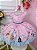 Vestido Infantil Rosa Circo Com Estrelas Festas - Imagem 6