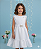 Vestido Infantil Branco Ano Novo Festas Valeria - Imagem 6