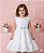 Vestido Infantil Branco Ano Novo Festas Valeria - Imagem 1