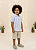 Conjunto Infantil Menino Shorts Linho Camisa Xadrez - Imagem 1