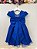 Vestido Infantil Azul Royal Festa Tule Glitter - Imagem 8