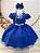 Vestido Infantil Azul Royal Festa Tule Glitter - Imagem 2