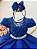 Vestido Infantil Azul Royal Festa Tule Glitter - Imagem 3